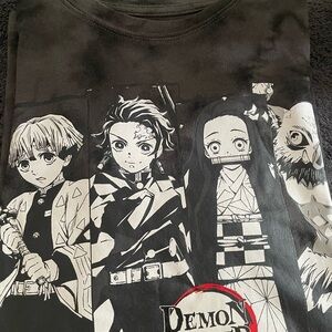Demon Slayer Kids Graphic T-Shirt - Black